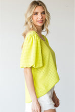 Load image into Gallery viewer, Neon Balloon Sleeve Blouse
