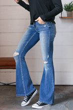 Load image into Gallery viewer, Cotton High Rise Bell Bottom Denim Jeans
