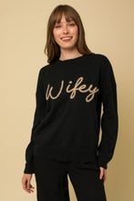 Load image into Gallery viewer, WIFEY Graphic Pullover Sweater
