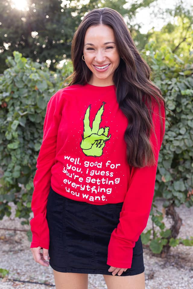 Good For You Grinch LS Graphic Tee