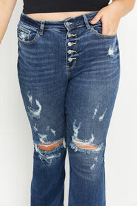 Judy Blue Ophelia Destroyed Flare Jeans