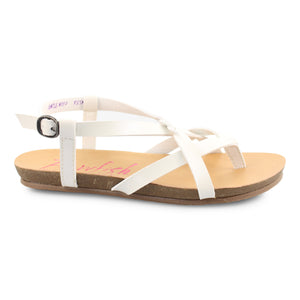 Blowfish Kids Granola Pearl White Dyecut Sandals