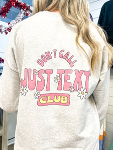 Just Text Club Graphic