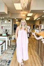 Load image into Gallery viewer, Pink Champagne Jumpsuit (final sale)
