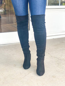 The Emily Over The Knee Boot - Black
