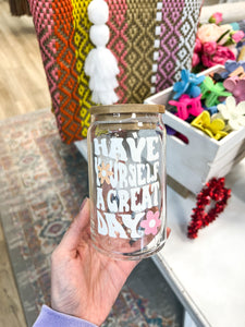 Graphic Glass Can - 16 oz