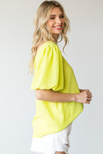 Load image into Gallery viewer, Neon Balloon Sleeve Blouse
