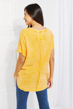 Load image into Gallery viewer, Start Small Washed Waffle Knit Top in Yellow Gold

